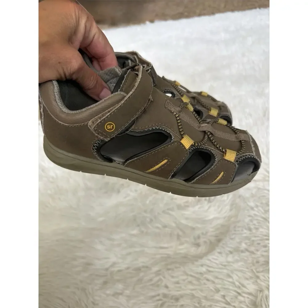 Stride Rite 360 Little Boys 12 Classic Brown Fisherman Style Sandals. Grt Qual